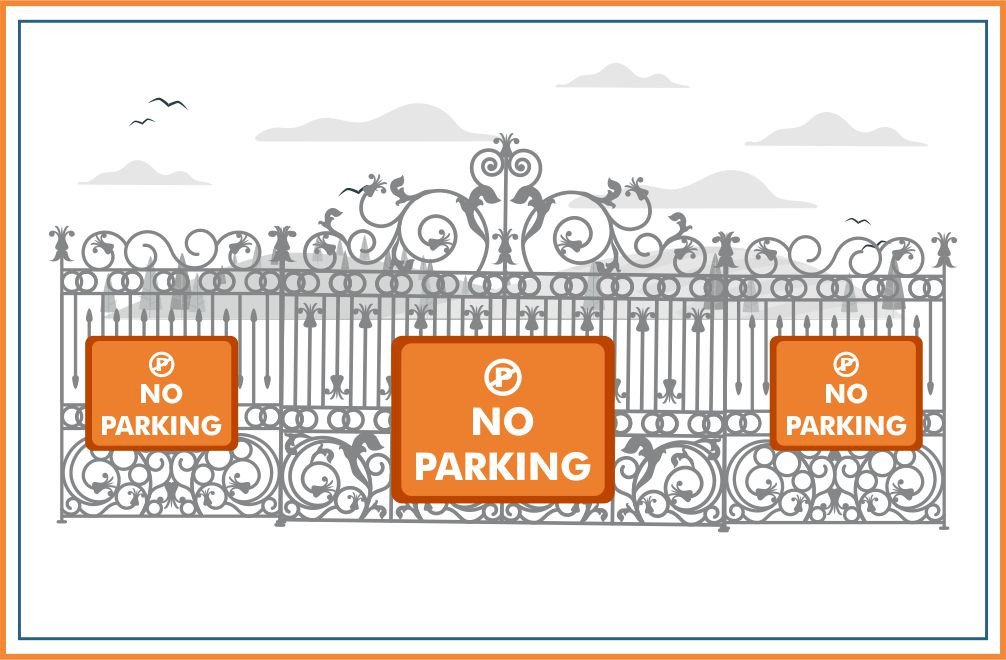 No Parking Board Advertising